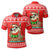 Hawaiian Santa Claus Mele Kalikimaka Polo Shirt Red Farah Style Unisex Red - Polynesian Pride