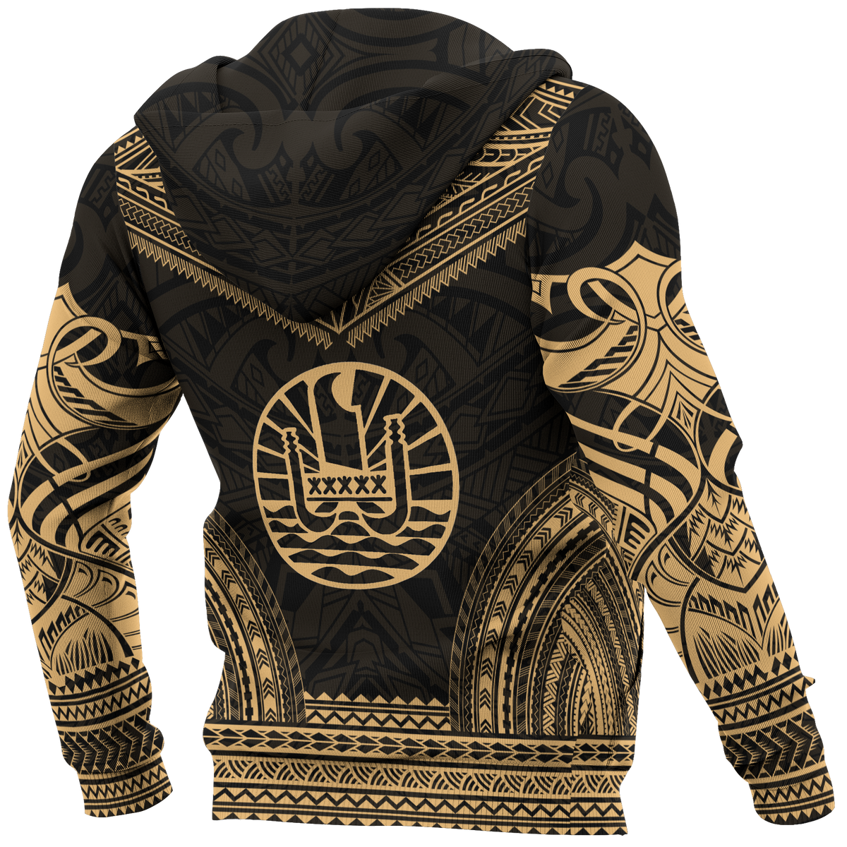 French Polynesia Gold Chief Hoodie - Polynesian Pride