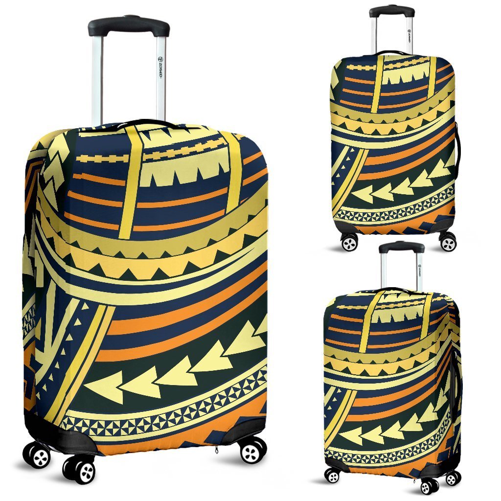 Polynesian Tattoo Luggage Cover Black - Polynesian Pride