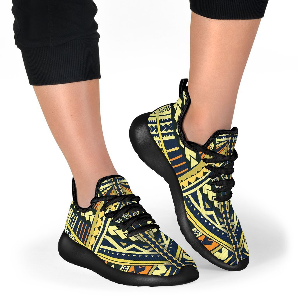 Polynesian Tattoo Mesh Knit Sneakers - Polynesian Pride