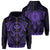 Polynesian Kakau Kanaka Turtle Map Hawaii Zip Hoodie Circle Style Purple Unisex Purple - Polynesian Pride