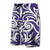 Hawaii Polynesian Maori Ethnic Ornament Board Shorts Purple - Polynesian Pride