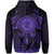 Polynesian Kakau Kanaka Turtle Map Hawaii Zip Hoodie Circle Style Purple - Polynesian Pride