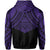 Polynesian Skull Hawaii Zip Hoodie Purple Circle Style - Polynesian Pride