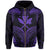 Polynesian Kanaka Shark Turtle Manta Ray Map of Hawaii Zip Hoodie Purple - Polynesian Pride