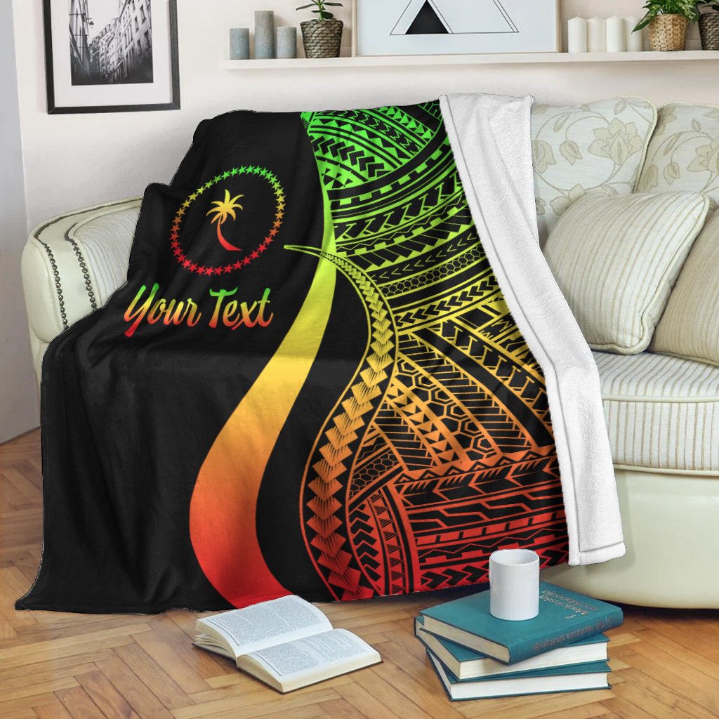 Chuuk Custom Personalised Premium Blanket - Reggae Polynesian Tentacle Tribal Pattern - Polynesian Pride