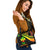 Wallis And Futuna Shoulder Handbag - Reggae Polynesian Tentacle Tribal Pattern - Polynesian Pride