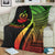 Vanuatu Premium Blanket - Reggae Polynesian Tentacle Tribal Pattern - Polynesian Pride