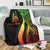 New Caledonia Custom Personalised Premium Blanket - Reggae Polynesian Tentacle Tribal Pattern Crest - Polynesian Pride