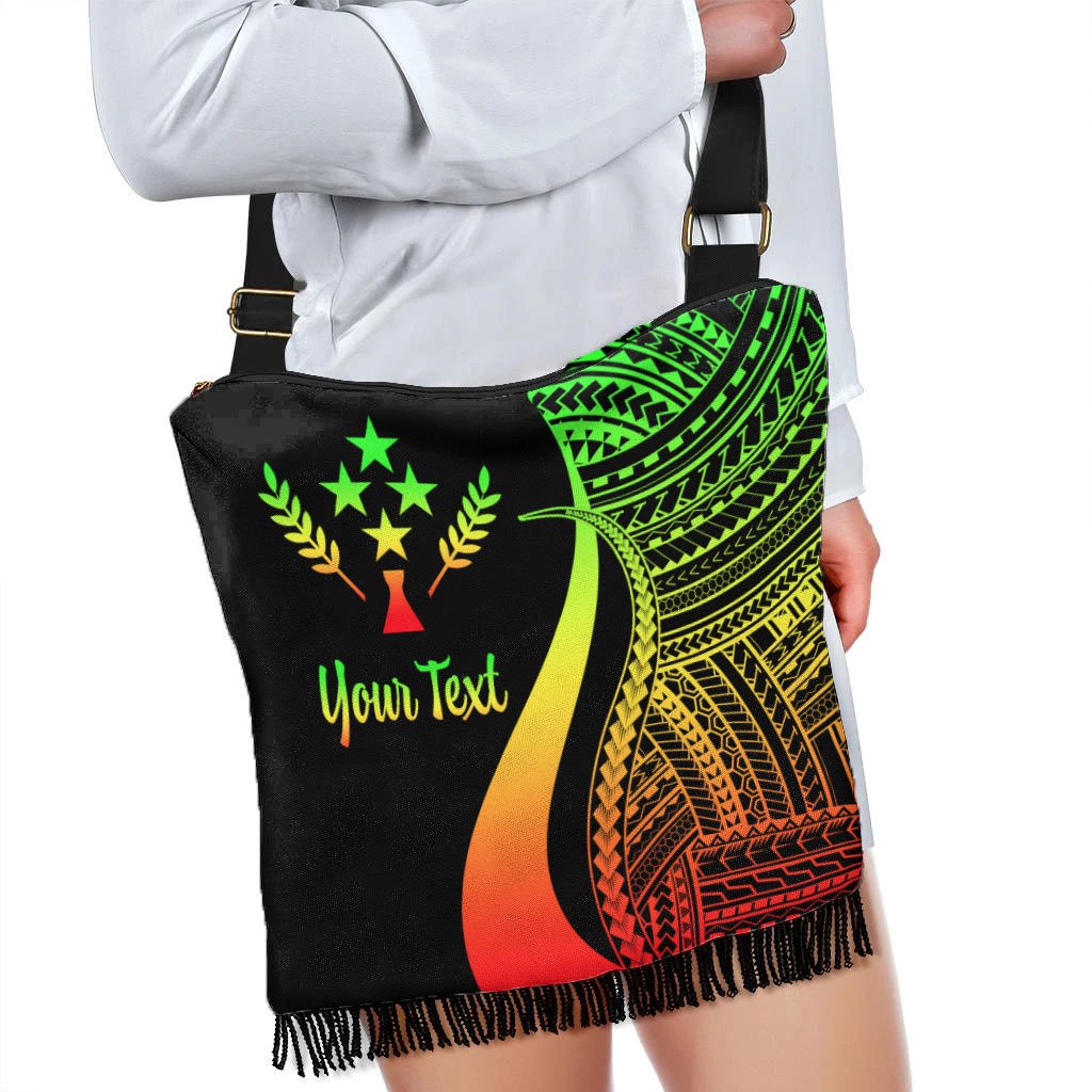 Kosrae Custom Personalised Boho Handbag - Reggae Polynesian Tentacle Tribal Pattern - Polynesian Pride
