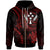 Kosrae Custom Zip up Hoodie Red Turtle Unisex Red - Polynesian Pride