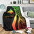 Papua New Guinea Custom Personalised Premium Blanket - Reggae Polynesian Tentacle Tribal Pattern - Polynesian Pride
