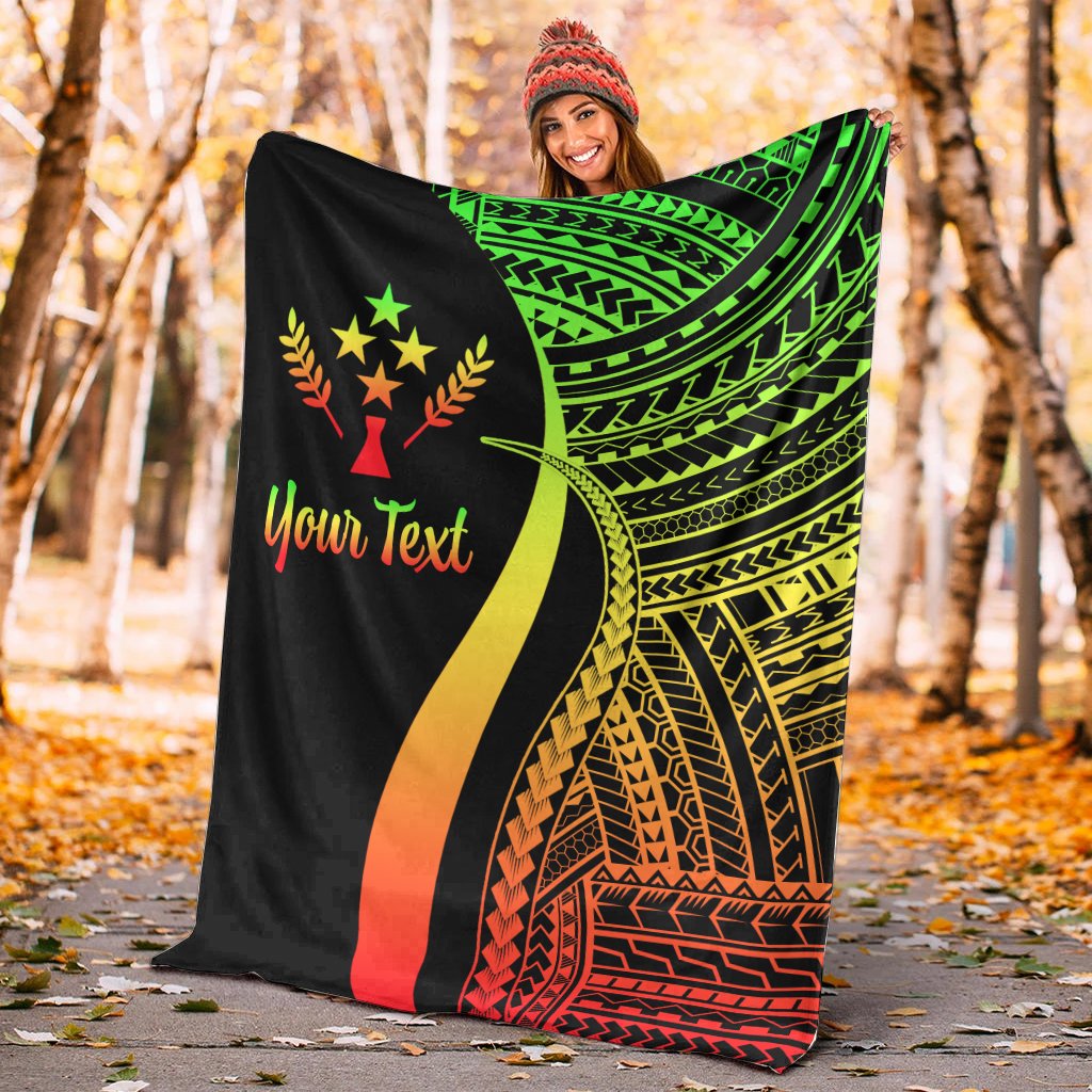 Kosrae Custom Personalised Premium Blanket - Reggae Polynesian Tentacle Tribal Pattern - Polynesian Pride
