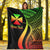 Wallis And Futuna Custom Personalised Premium Blanket - Reggae Polynesian Tentacle Tribal Pattern - Polynesian Pride