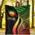 Northern Mariana Islands Premium Blanket - Reggae Polynesian Tentacle Tribal Pattern - Polynesian Pride