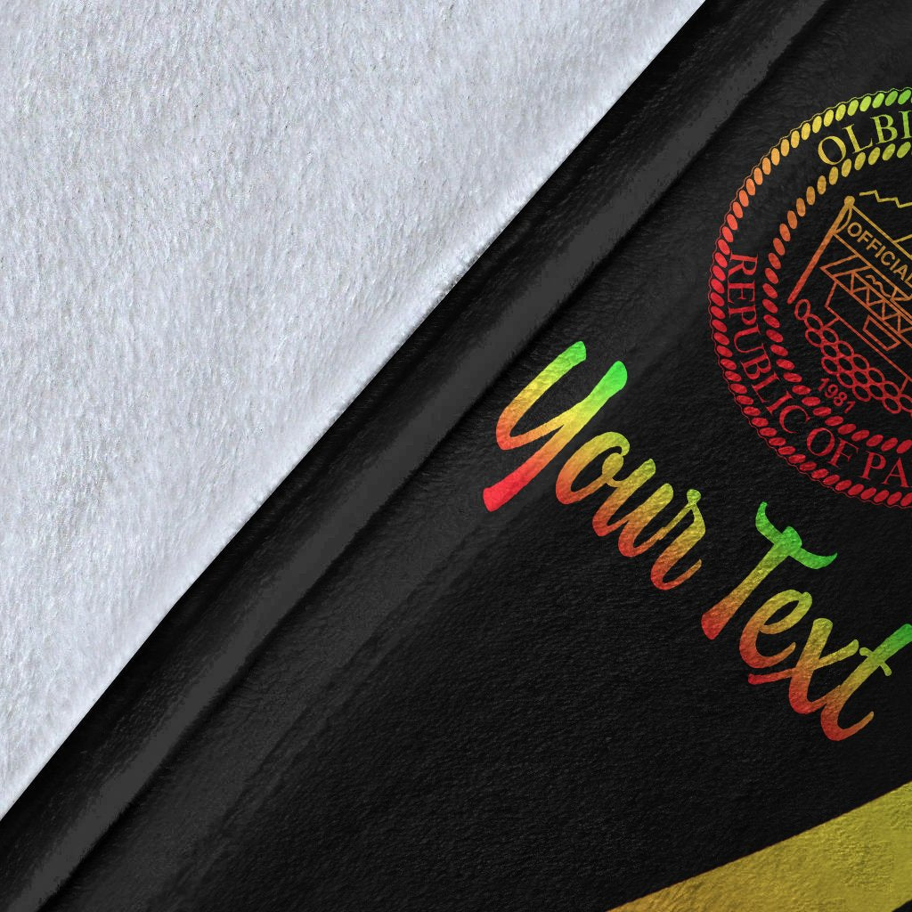 Palau Custom Personalised Premium Blanket - Reggae Polynesian Tentacle Tribal Pattern Crest - Polynesian Pride
