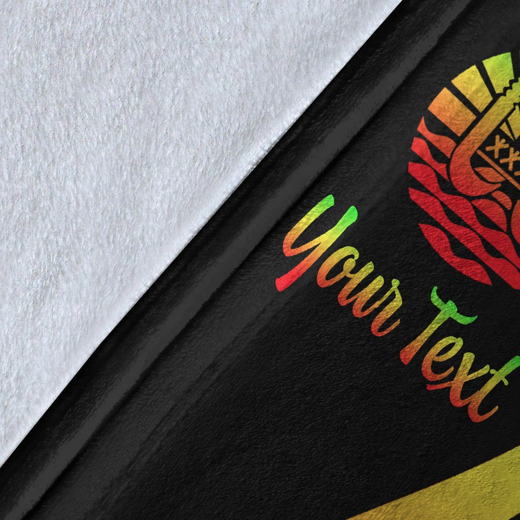 Tahiti Custom Personalised Premium Blanket - Reggae Polynesian Tentacle Tribal Pattern - Polynesian Pride