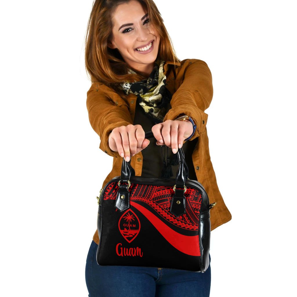 Guam Shoulder Handbag - Red Polynesian Tentacle Tribal Pattern One Size Red - Polynesian Pride