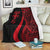 Fiji Premium Blanket - Red Polynesian Tentacle Tribal Pattern - Polynesian Pride