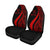 Niue Custom Personalised Car Seat Covers - Red Polynesian Tentacle Tribal Pattern - Polynesian Pride
