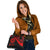 Tahiti Custom Personalised Shoulder Handbag - Red Polynesian Tentacle Tribal Pattern - Polynesian Pride