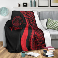 Palau Premium Blanket - Red Polynesian Tentacle Tribal Pattern Crest - Polynesian Pride