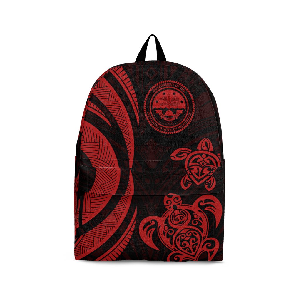 Federated States of Micronesia Backpack - Red Tentacle Turtle Red - Polynesian Pride