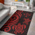 Kosrae Area Rug - Red Tentacle Turtle Red - Polynesian Pride