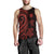 Northern Mariana Islands Men's Tank Top - Red Tentacle Turtle - Polynesian Pride