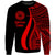 American Samoa Sweatshirt - Red Polynesian Tentacle Tribal Pattern Unisex Red - Polynesian Pride