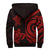 Guam Sherpa Hoodie - Red Tentacle Turtle - Polynesian Pride