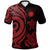 Nauru Polo Shirt Red Tentacle Turtle Unisex Red - Polynesian Pride