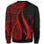 Kosrae Sweatshirt - Red Polynesian Tentacle Tribal Pattern - Polynesian Pride