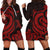 Tokelau Women Hoodie Dress - Red Tentacle Turtle Red - Polynesian Pride