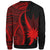 Nauru Sweatshirt - Red Polynesian Tentacle Tribal Pattern - Polynesian Pride