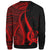 Pohnpei Sweatshirt - Red Polynesian Tentacle Tribal Pattern - Polynesian Pride