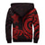 Tahiti Sherpa Hoodie - Red Tentacle Turtle - Polynesian Pride