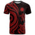 Nauru T Shirt Red Tentacle Turlte Unisex Red - Polynesian Pride