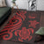 Marshall Islands Area Rug - Red Tentacle Turtle Crest - Polynesian Pride