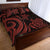 Northern Mariana Islands Quilt Bed Set - Red Tentacle Turtle - Polynesian Pride