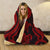 Tahiti Hooded Blanket - Red Tentacle Turtle - Polynesian Pride