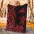 Tokelau Premium Blanket - Red Tentacle Turtle - Polynesian Pride