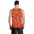 Hawaiian Kanaka Map Football Jersey Men's Tank Top - Red And Yellow - Roger Style - AH - Polynesian Pride