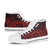 Marshall Islands High Top Shoes - Red Tentacle Turtle Crest - Polynesian Pride