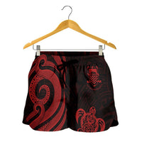 Tuvalu Women's Short - Red Tentacle Turtle - Polynesian Pride