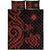 Marshall Islands Quilt Bed Set - Red Tentacle Turtle - Polynesian Pride