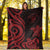 Niue Premium Blanket - Red Tentacle Turtle - Polynesian Pride