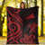 Tokelau Premium Blanket - Red Tentacle Turtle - Polynesian Pride