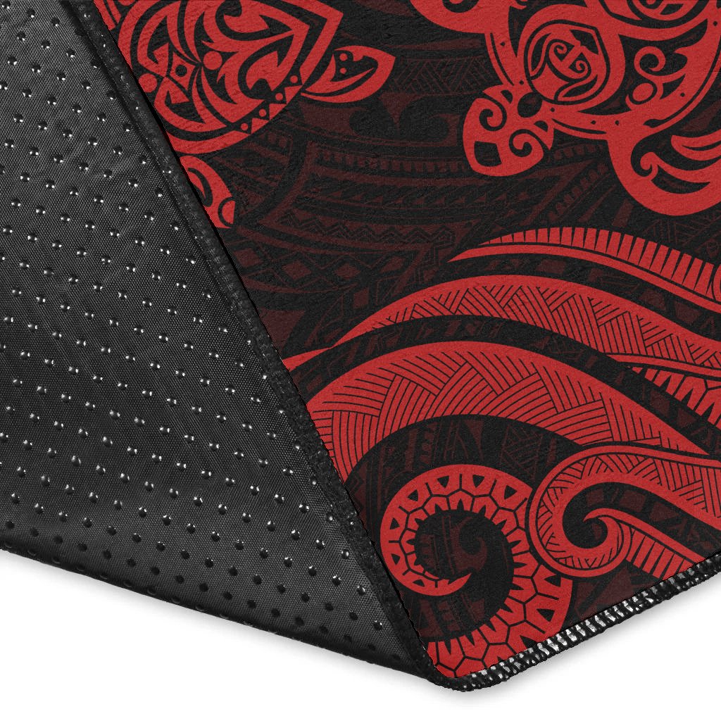 Marshall Islands Area Rug - Red Tentacle Turtle - Polynesian Pride