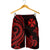 Wallis and Futuna Men's Short - Red Tentacle Turtle - Polynesian Pride